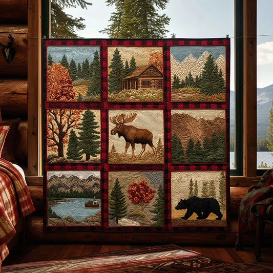 Wild Hunting Spirit Quilt Blanket