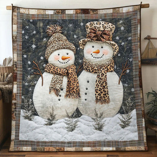 Wild Love Snowman Quilt Blanket