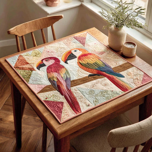 Wild Plumage Quilted Table Topper