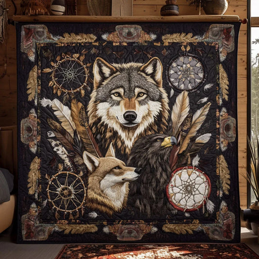Wild Totem Quilt Blanket