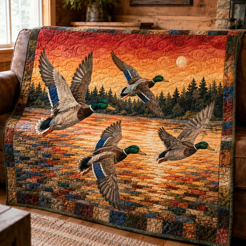 Wild Waters Quilt Blanket - Quilted Blanket by OtterMia