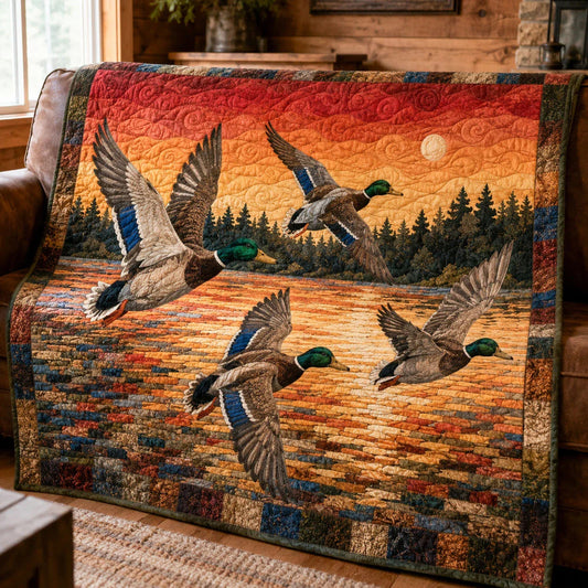 Wild Waters Quilt Blanket - Quilted Blanket by OtterMia