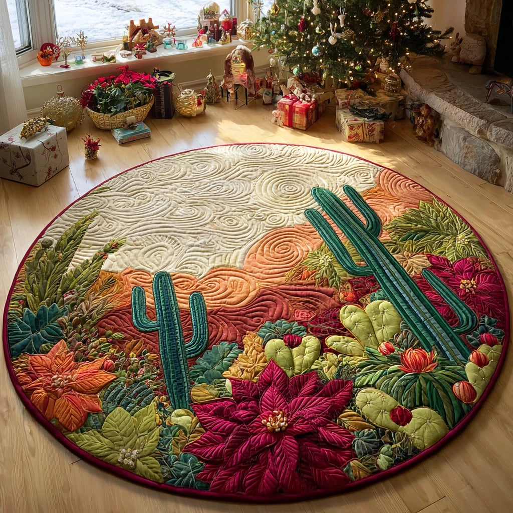 Wild West Garden Quilted Round Mat