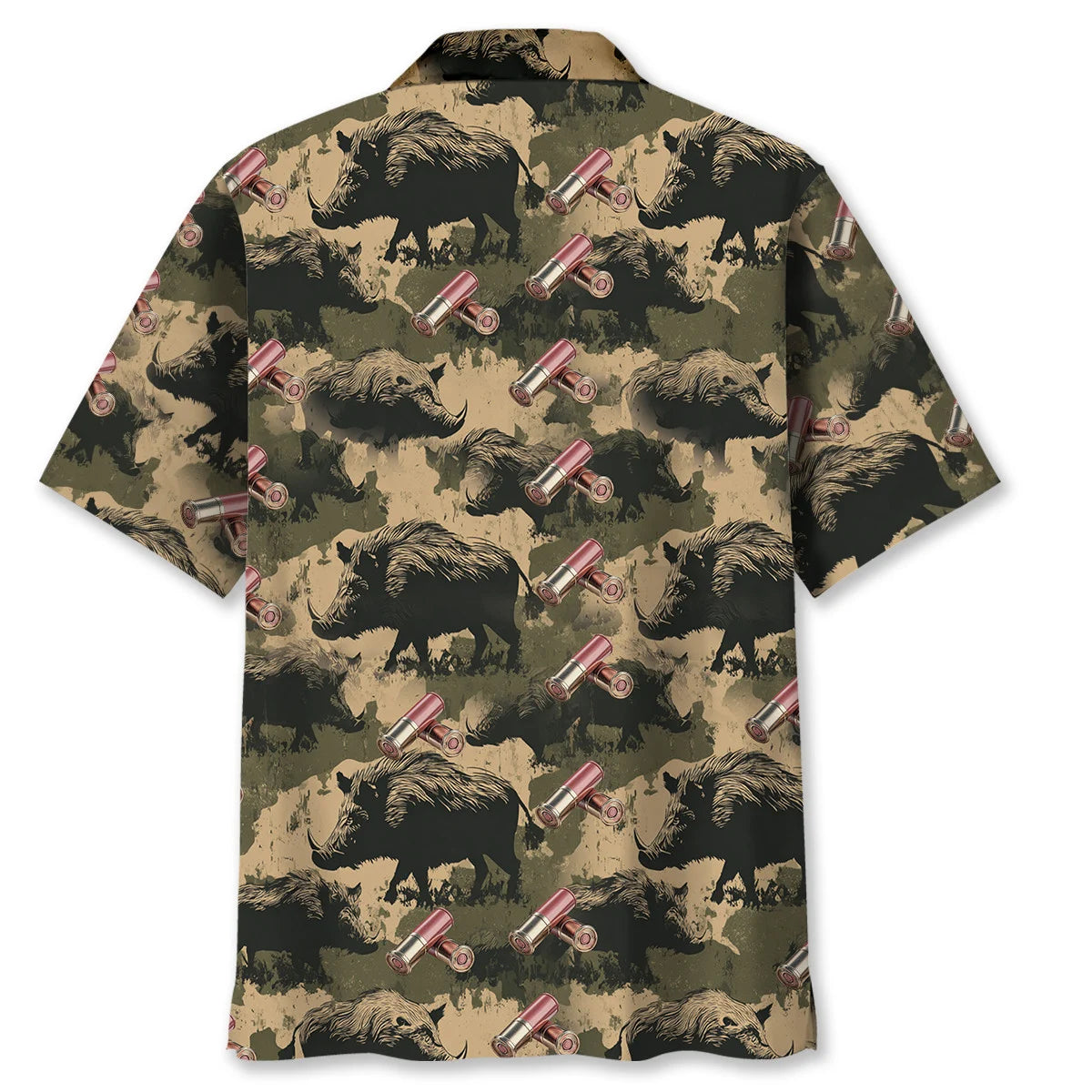 Wild Boar Hunting Hawaiian Shirt, custom shirt gift for men (view 4)