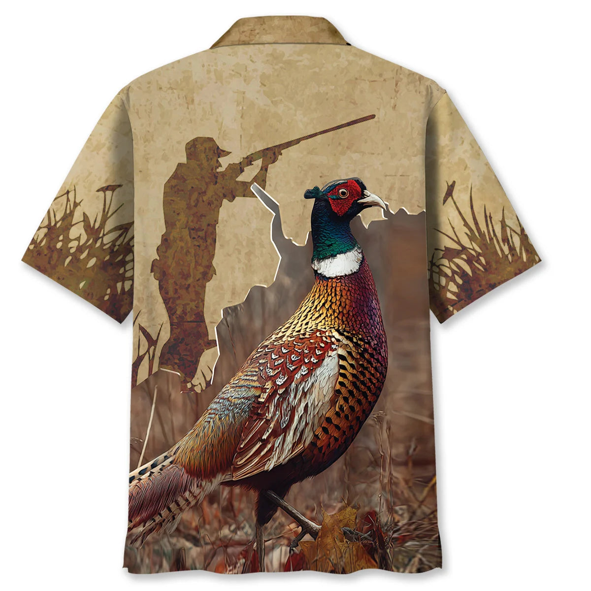 Wild Pheasant Hunting Hawaiian Shirt, custom shirt gift for men (view 3)