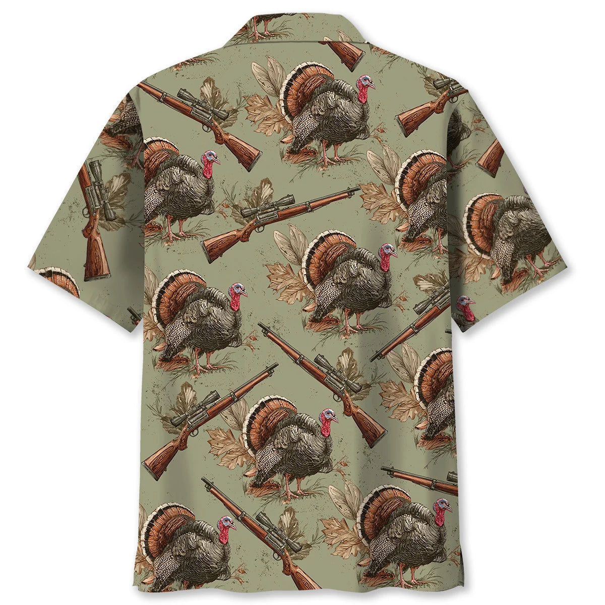 Wild Turkey Hunting Hawaiian Shirt, custom shirt gift for men (view 2)
