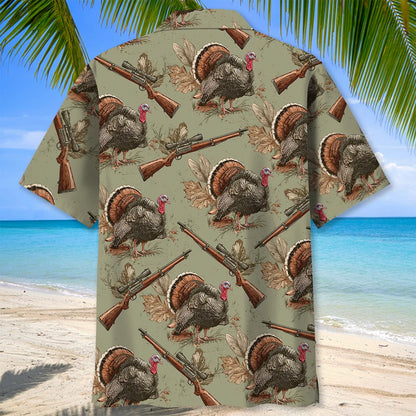 Wild Turkey Hunting Hawaiian Shirt, custom shirt gift for men (view 4)