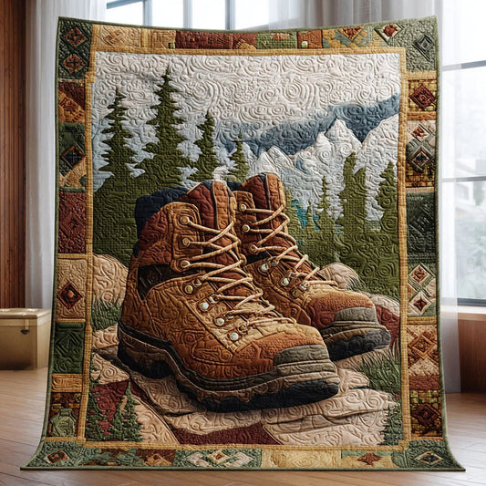 Wilderness Boots Quilt Blanket