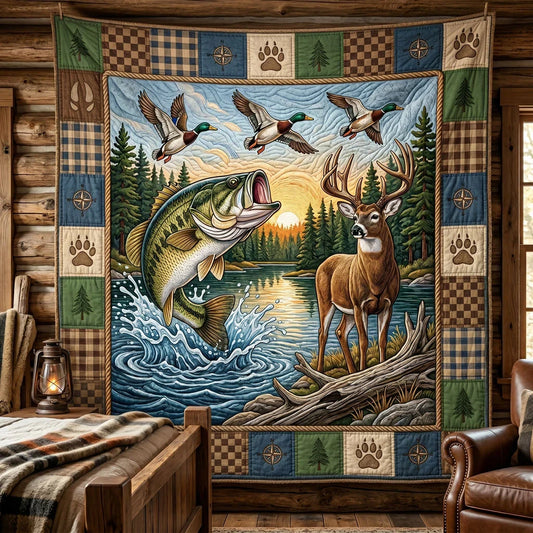 Wilderness Harmony Quilt Blanket