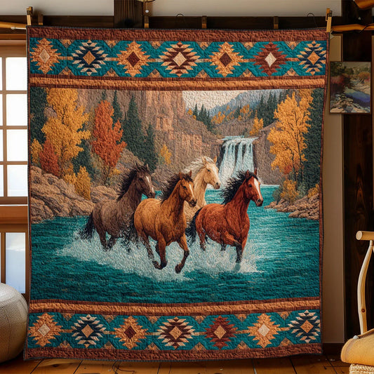 Wildwater Gallop Quilt Blanket