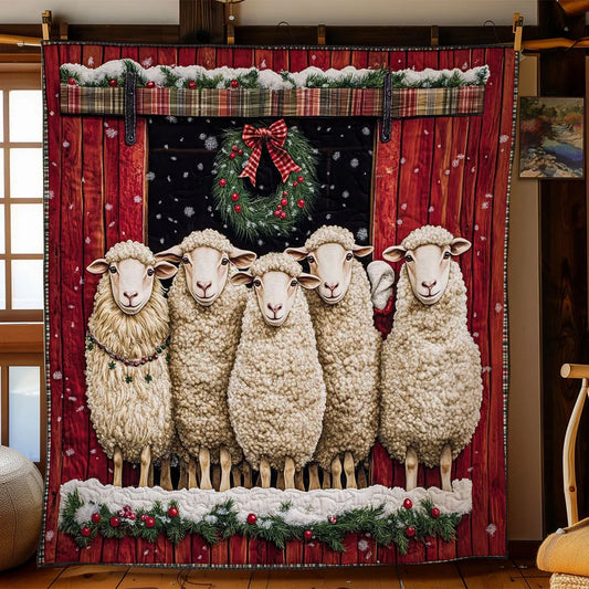 Window Sheep Quilt Blanket