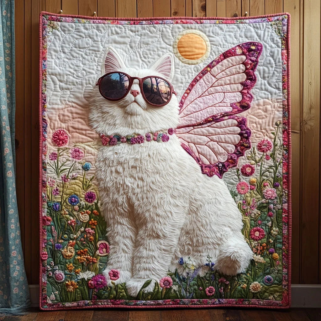 Wing Cat Quilt Blanket