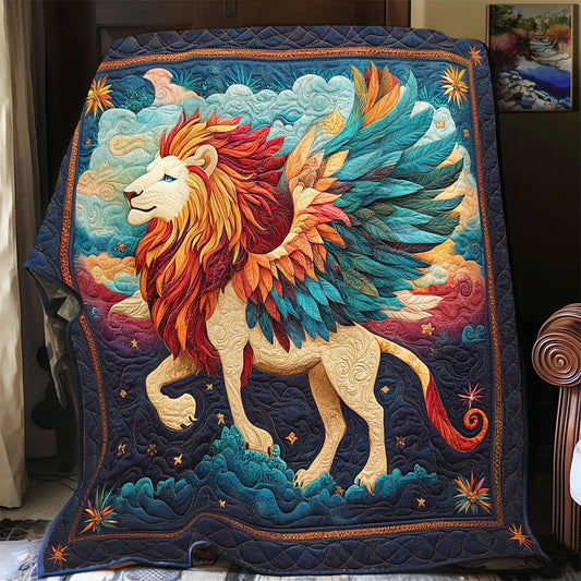Winged Lion Quilt Blanket