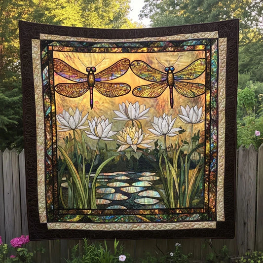 Wings Of Amber Quilt Blanket