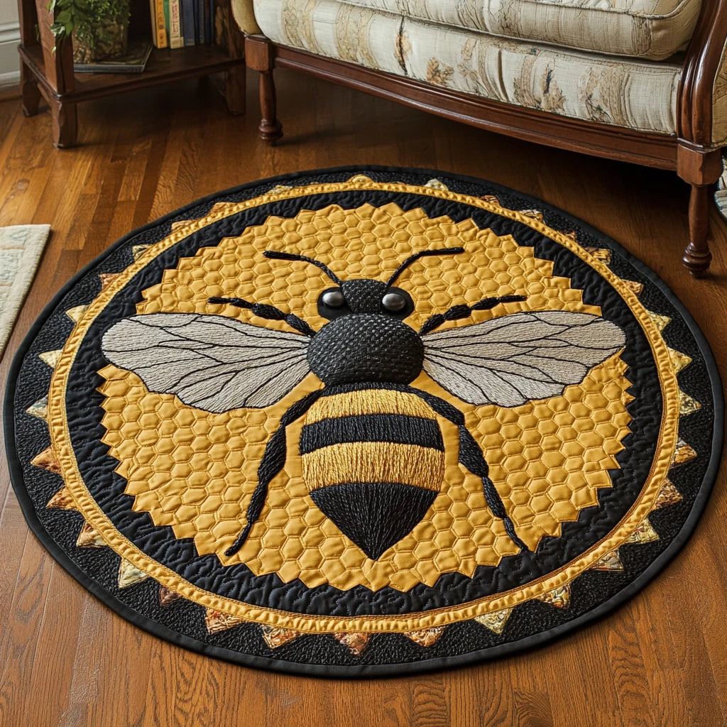Wings of Nectar Quilted Round Mat