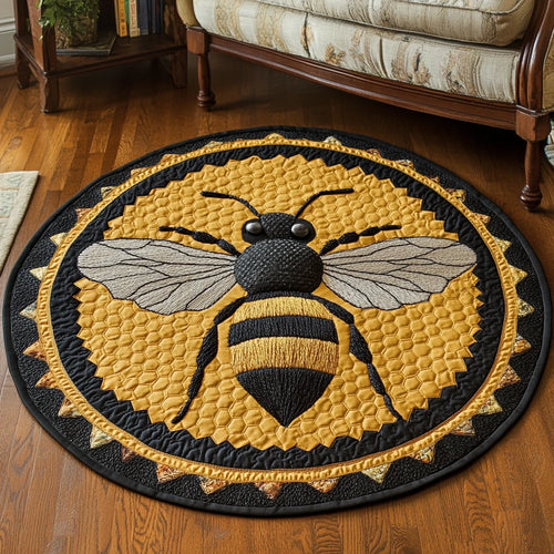Wings of Nectar Quilted Round Mat