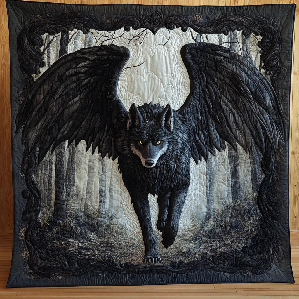 Wings Of The Night Quilt Blanket