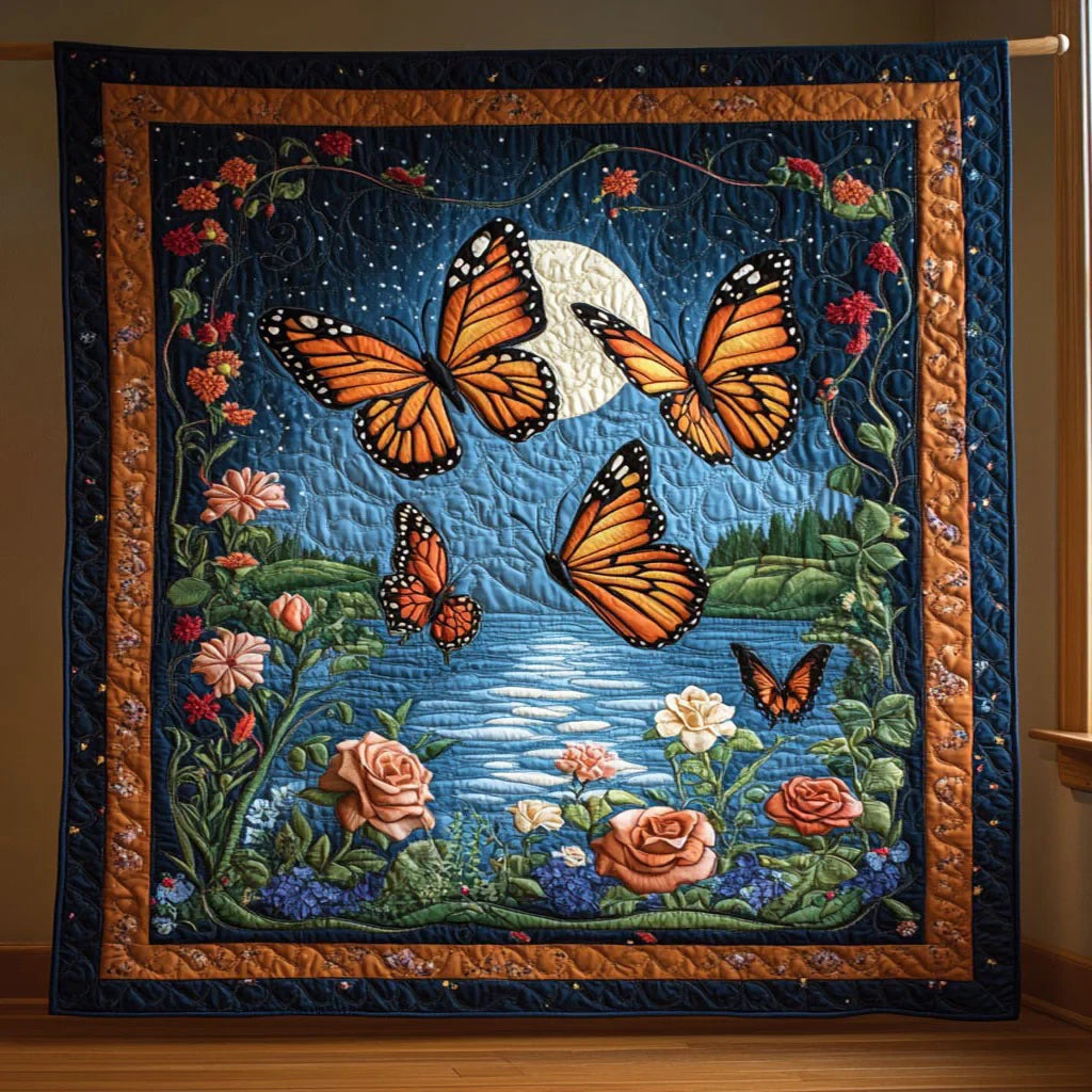 Wings Under Earth Quilt Blanket