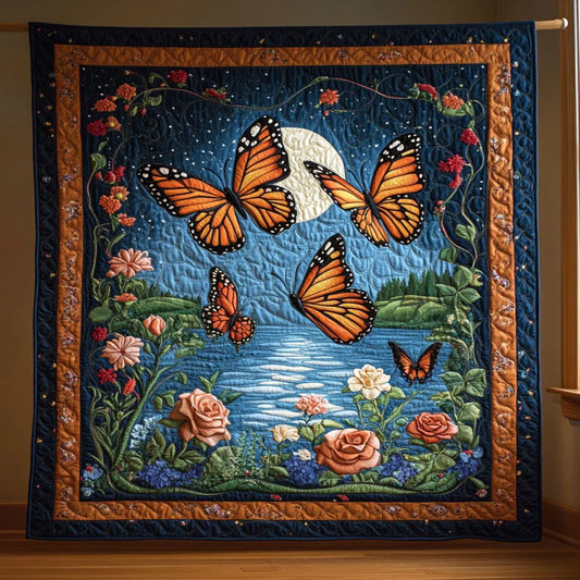 Wings Under Earth Quilt Blanket