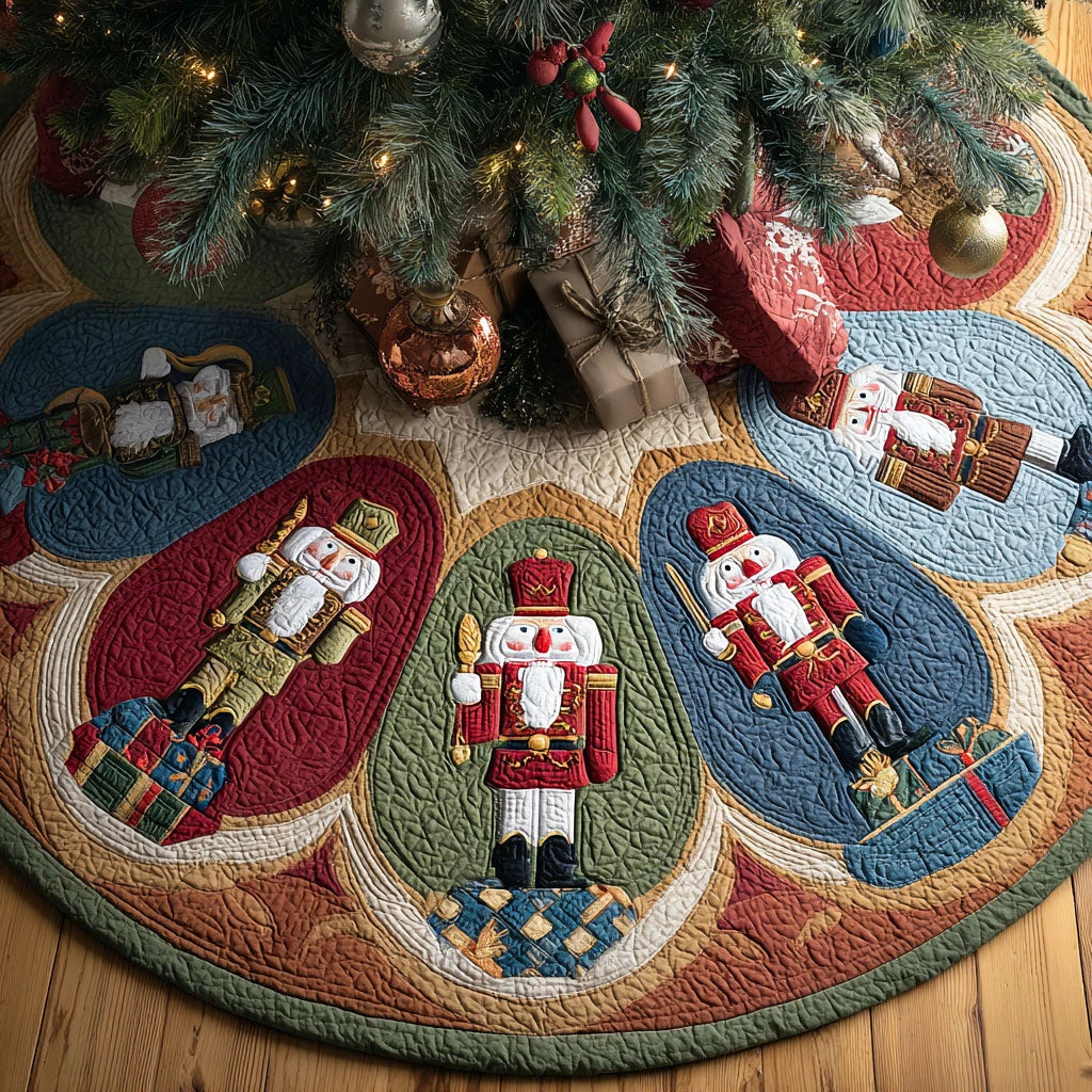 Winter Ballet Christmas Quilted Tree Skirt