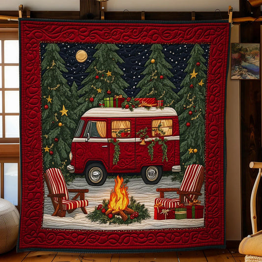 Winter Camper Quilt Blanket