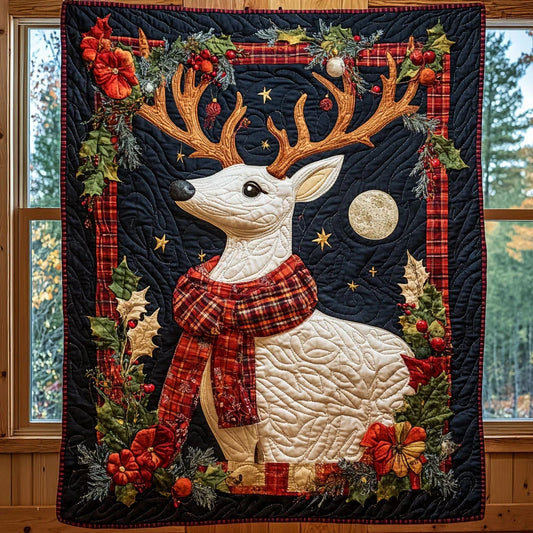 Winter Deer Quilt Blanket