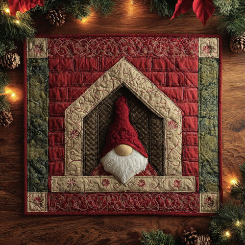 Winter Door Quilted Table Topper