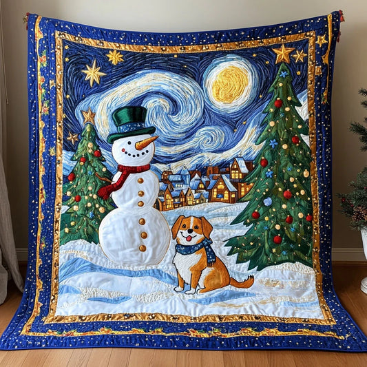 Winter Dream Snowman Quilt Blanket