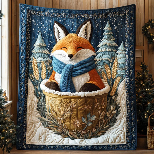 Winter Fox Quilt Blanket