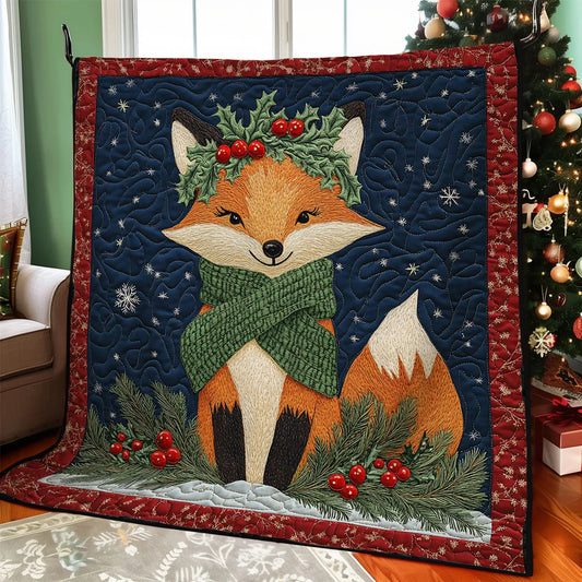 Winter Fox Quilt Blanket