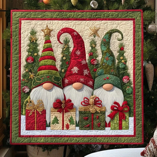 Winter Gnome Quilt Blanket
