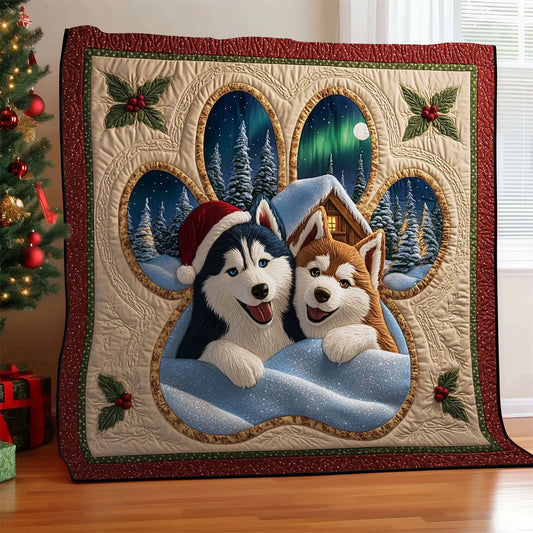 Winter Howl Quilt Blanket
