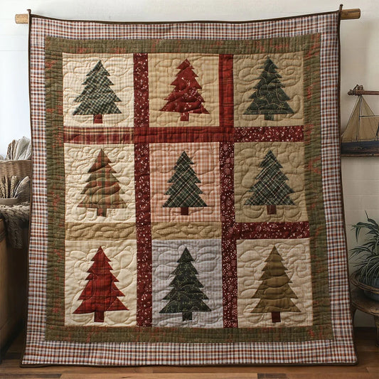 Winter Joy Christmas Tree Quilt Blanket