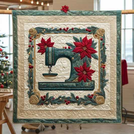 Winter Magic Sewing Machine Quilt Blanket