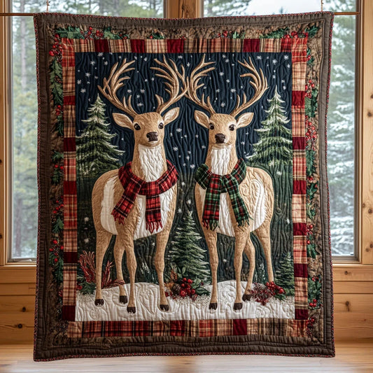 Winter Pair Quilt Blanket