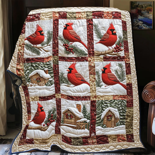 Winter Perch Quilt Blanket
