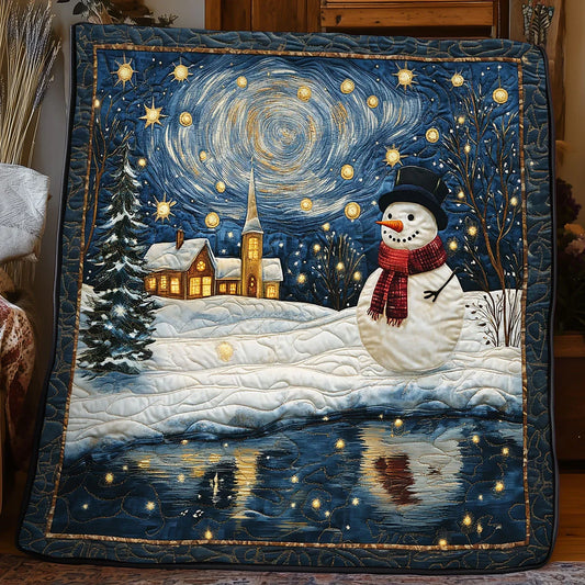 Winter's Calm Waters Quilt Blanket