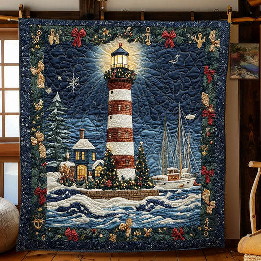 Winter's Guiding Light Quilt Blanket