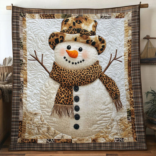 Winter Snowman Quilt Blanket