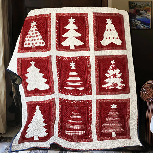 Winter Trees Quilt Blanket