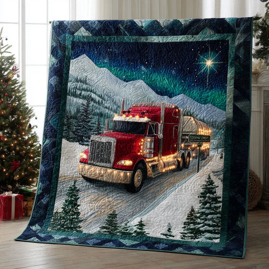 Winter Truck Quilt Blanket