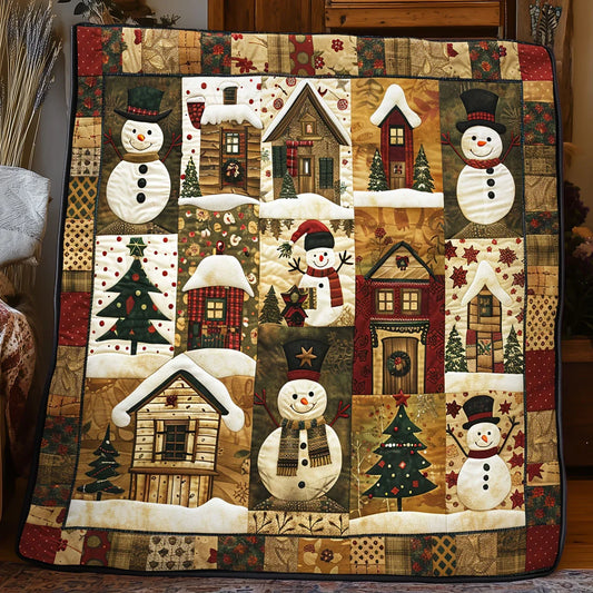 Winter Village Quilt Blanket
