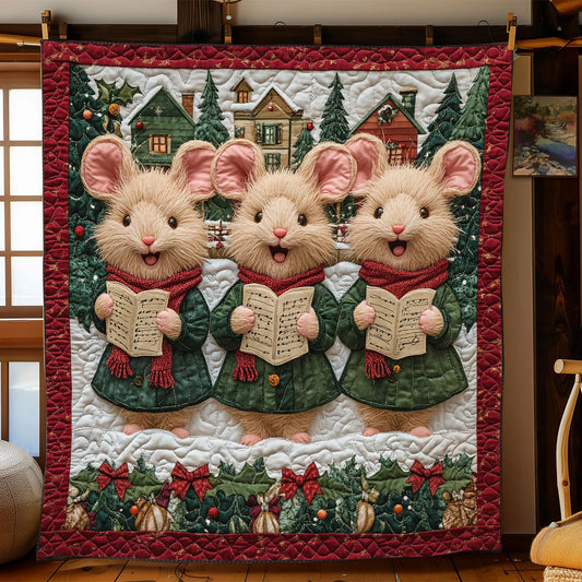 Winter Whisker Choir Quilt Blanket