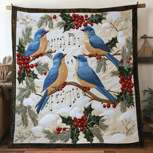 Winterlight Bluebird Quilt Blanket