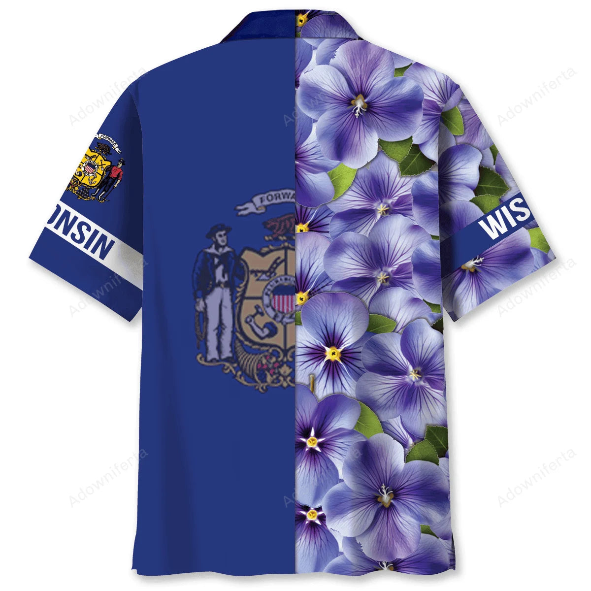Wisconsin State Proud Hawaiian Shirt, custom shirt gift for men (view 2)