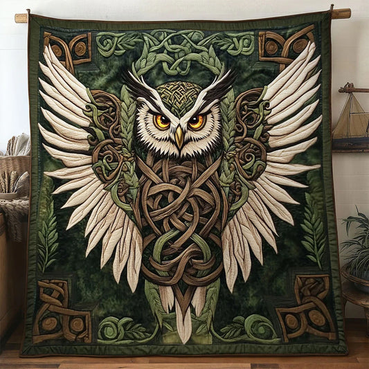 Wisdom Owl Quilt Blanket