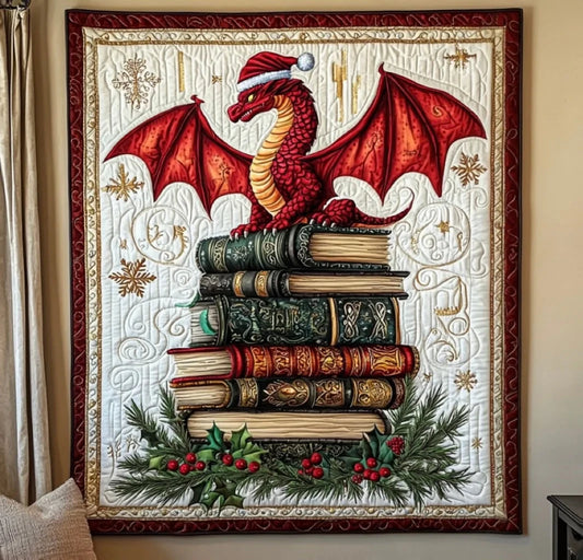 Wise Dragon Quilt Blanket
