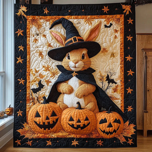 Witch Hat Bunny Quilt Blanket
