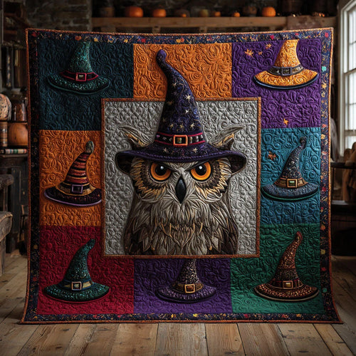 Witchy Owl Quilt Blanket
