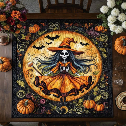 Witchy Whirl Quilted Table Topper
